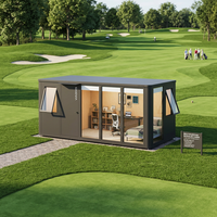 COCOVIA Cabane de villégiature modulaire préfabriquée en aluminium pour mini-plage, maison à structure en aluminium préfabriquée