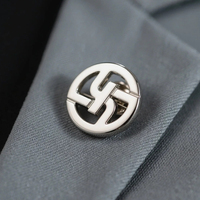 Épinglette personnalisée en émail dur avec logo d'entreprise, broche de costume haut de gamme pour la promotion de la marque