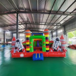 Glissière géante commerciale <span class=keywords><strong>gonflable</strong></span> extérieure de maison de rebond et châteaux sautants avec des châteaux pleins d'entrain des enfants de ventilateur à <span class=keywords><strong>vendre</strong></span> - Product Image 2