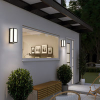 Lampe murale LED moderne minimaliste en aluminium étanche pour jardin, cour, portail, couloir, allée, terrasse, balcon - Modèle W6011 3 ans de garantie