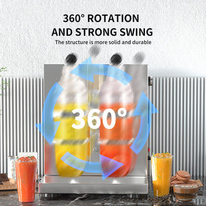 China Factory Wholesale Portable Bubble Tea <strong>Juice</strong> Beverage Shaking <strong>Machine</strong> Stainless Steel Double Cups Shaker <strong>Machine</strong> - Product Image 4