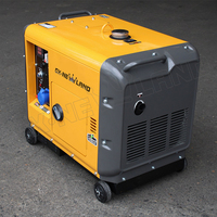 GXNEWLAND Générateur électrique à démarrage électrique 6,5 kW 6,0 kW 5,5 kW de secours 188f diesel industriel super silencieux pour la maison