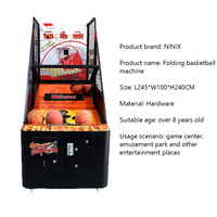 Nueva Máquina de Juego de Baloncesto Arcade Electrónica para Interiores y Adultos, Equipo Deportivo Interactivo Operado por Monedas con 1 Año de Garantía, Versión en Inglés