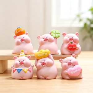 Vendita calda trama in resina personalizzata mistero scatola cieca gatto Kawaii Pai decorazione per la casa regalo all'ingrosso - Product Image 3