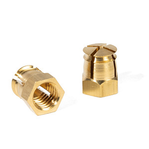 Écrou d'expansion en laiton m8-13 sans insert pour perceuse de 10 mm. - Product Image 1