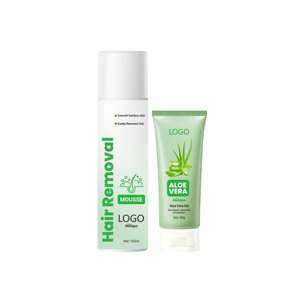 Kit Crème et Spray Épilatoire Personnalisé avec Logo 150ml, Spray à l'Aloe Vera, Formulations Corporelles Indolores et Permanentes, Peau Lisse Longue Durée - Product Image 1