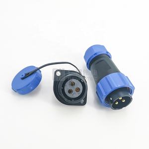 Conector de 3 pines a prueba de agua, 30A SP21, 3 pines hembra, 2 orificios, enchufe macho de brida - Product Image 2