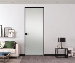 Luxury Hollow Tempered Transparent Glass 6063-T5 Aluminum Swing Front Entry <strong>Door</strong> - Product Image 1