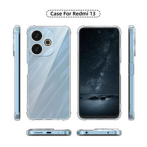 Pour Redmi 13 étui transparent, absorption des chocs coin renforcé Gasbag souple TPU housse de téléphone portable pour <span class=keywords><strong>Poco</strong></span> M6 4G pour Redmi Note 13R - Product Image 6