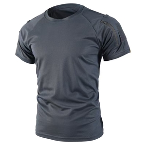 2025 Nouveau Style T-Shirt Tactique Personnalisé à Col Rond pour <span class=keywords><strong>Hommes</strong></span> Séchage Rapide – Manches Courtes pour Randonnée et Entraînement Estival - Product Image 5