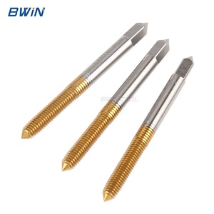 Tarauds de formage industriels M35 M6 <span class=keywords><strong>x</strong></span> 1 sans rainures, revêtement TiN, outil de filetage pour vis mécaniques en aluminium et cuivre - Product Image 1