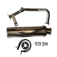 ESUM QMB139 moteur GY6 50CC scooter tuyaux d'échappement silencieux pour cyclomoteur ZNEN JONWAY BENZHOU WANGYE moto