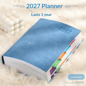 Agenda 2027, Planificador Diario para la Gestión del Tiempo, Eficiencia, A5, Autodisciplina, Libro <span class=keywords><strong>de</strong></span> Planificación en Inglés, Personalizable, con Páginas Gruesas, Regalo - Product Image 1