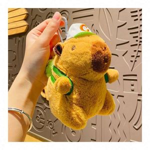 2025 New Arrival Popular Kawaii Cute Giant Capybara <b>Stuffed</b> Animal Super <b>Soft</b> Plush PP Cotton Nylon Keychain Pendant Birthday - Product Image 1