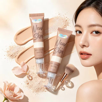 FAIRY LF45 Fond de teint liquide mat vegan longue tenue, imperméable, hydratant et régulateur de sébum avec correcteur pour tous les tons de peau