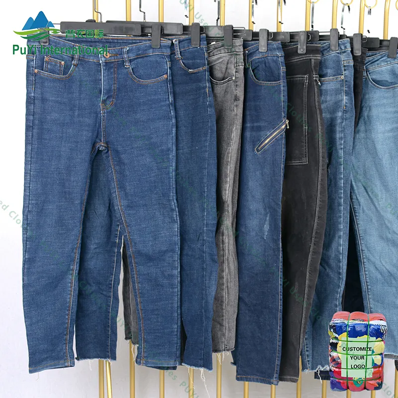 Calça jeans de inverno usada roupas coreanas para homens, classe a segunda mão roupas para homens