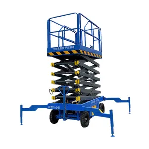 Ihurmo 500kg 1000kg tải 4-22m giàn giáo điện di động mini thủy lực thu nhỏ kéo thang máy để bán với bánh xe