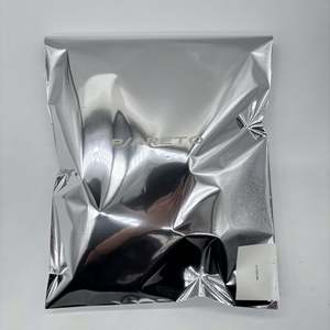 Custom LOGO Silver Mailer Bag for Clothing Glossy Metallic Mailing Bag for <b>Hoodies</b> Polymailer - Product Image 3