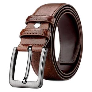 Cinturón <span class=keywords><strong>de</strong></span> Cuero Vacuno Vintage Personalizado con Hebilla Automática <span class=keywords><strong>de</strong></span> Aleación, Estilo Retro Casual <span class=keywords><strong>de</strong></span> Negocios para Hombres Mayores, Compatible con Jeans, ODM - Product Image 3