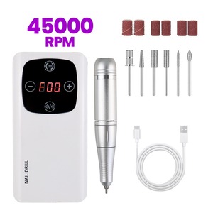 เครื่องเจียรเล็บไฟฟ้าแบบพกพา 45000 รอบต่อนาที ชาร์จไฟได้ สำหรับเจียรเล็บเจล ขัดเงาเล็บ ใช้ได้ทั้งที่บ้านและร้านทำเล็บ - Product Image 4