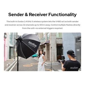 GODOX V480 TTL li-ion แฟลชกล้องหัวกลมสำหรับ Canon/Ni Kon/SO NY/<span class=keywords><strong>Fujifilm</strong></span>/Olympus - Product Image 6
