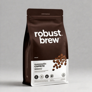 Bolsas de Café Personalizadas de Aluminio Negro Mate con Válvula, 100g 250g 500g 1kg 12oz, Bolsas Planas de Plástico con Fondo Plano - Product Image 1
