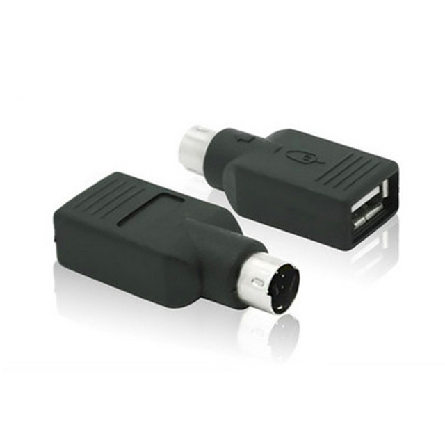 Durable USB to PS/2 PS2 Mouse Keyboard Plug Connector USB Type a Female to PS/2 Male for Keyboard Mouse Adapter