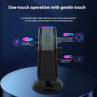 Microphone de jeu USB WM13 RGB filaire pour ordinateur, micro de bureau cardioïde avec suppression du bruit pour streaming et podcast