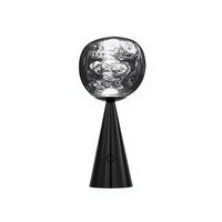 TomDixon pour Lava ABS Table Lampe LED USB pour éclairage d'ambiance domestique, lumière décorative de chevet de chambre à coucher, luxueuse et sophistiquée