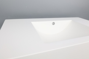 Lavabo Blanco Moderno de Lujo DCT OA780 con Grifo Monomando, Sanitario para Baños de Hotel - Product Image 4
