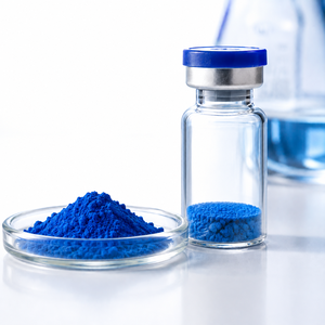 GHK-Cu Péptido de Cobre en Polvo Liofilizado — Especializado en Reparación de la Piel, Materia Prima Cosmética Antienvejecimiento - Product Image 3