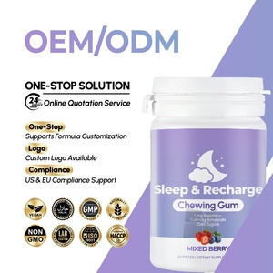 Gommes de sommeil et de recharge nocturnes à marque privée OEM/ODM avec Ashwagandha et Mélatonine pour un meilleur repos des hommes et des femmes - Product Image 1