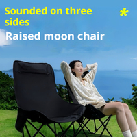 Chaise de jardin pliable moderne en tissu Oxford, écologique, portable, avec dossier haut réglable, couleur personnalisable pour utilisation en parc ou à l'hôtel
