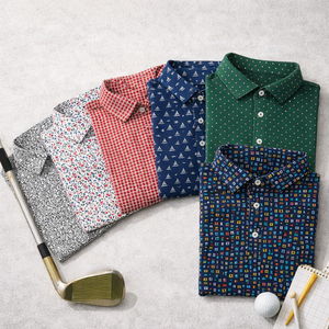 Camisetas de Polo de Golf Personalizadas de Alto Rendimiento, Diseño Suave, Elásticas en 4 Direcciones, Sublimadas con Estampado Completo, de Poliéster y Spandex, con Logotipo Bordado - Product Image 1