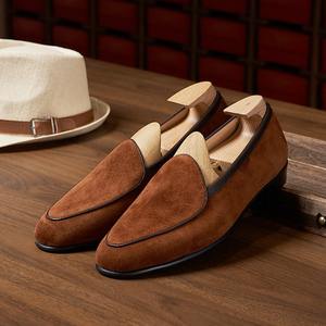 Mocasines de Punta Cuadrada para Hombre 2025 - Ligeros, Transpirables, Antideslizantes, con Cordones, Estilo Británico, para Oficina y Trabajo, Primavera/Verano - Product Image 1