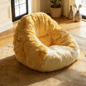 Fauteuil pouf géant en forme d'ananas, canapé moelleux et confortable, fauteuil surdimensionné en peluche, siège de sol pour salon - Product Image 4