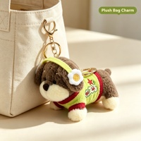 Boîte cadeau de luxe en coton PP ultra doux, porte-clés personnalisable, mini poupée en peluche de dessin animé, jouet pour machine à griffes, anniversaire d'enfants