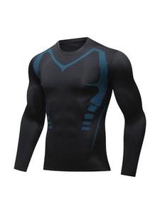 Camiseta Deportiva de Manga Larga con Cuello Redondo, Transpirable, de Compresión, de Secado Rápido, de Spandex/Poliéster para Hombre, para Gimnasio, Fitness y Entrenamiento, 2026 - Product Image 6