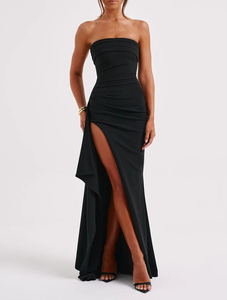 Nuovo Arrivo: <span class=keywords><strong>Abito</strong></span> Tubino Formale da Festa, Sexy con Spacco Laterale, Vestito Aderente Irregolare - Product Image 1
