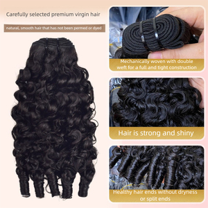 12A 10A France Curly Bundles Cheveux Humains Indiens Remy Super Double Drawn Double Trame Toutes Couleurs Femmes YEUNG BEAUTY - Product Image 4