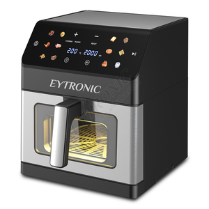 หม้อทอดไร้น้ำมัน Eytronic 2024 รุ่นใหม่ ขนาด 6.5 ลิตร และ 8 ลิตร แบบให้ความร้อนสองทิศทาง ดิจิตอลอัจฉริยะ พร้อมหน้าต่างมองเห็นอาหาร หม้อทอดไร้น้ำมันแบบให้ความร้อนสองด้าน Eytron - Product Image 1