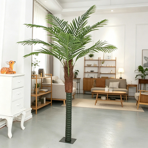 Palmera Artificial de Plástico Premium, Cocos Verdes Realistas, Hojas Densas, Tamaño Personalizable para Villas y Resorts de Lujo - Product Image 1