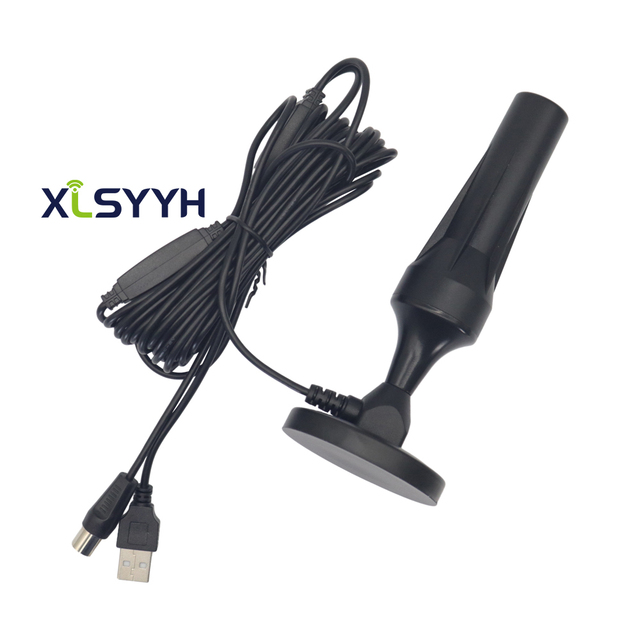 High Gain Uhf Vhf Indoor Outdoor Tv Antenna 360 Degree Active Dvb-t Hdtv Digital Tv Antenna for Tv