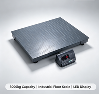 Báscula Digital de Plataforma de Alta Precisión, Construcción de Acero al Carbono, Pantalla LED/LCD, 1.5*2m, OEM/ODM, Certificación CE