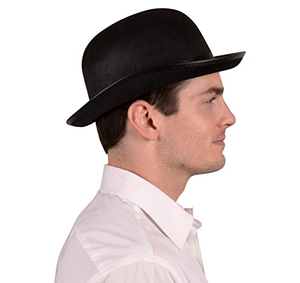 Chapeau cloche en feutre de couleur unie pour fête, chapeau haut de forme noir pour Halloween, taille adulte, chapeau cloche en feutre pour fête costumée, fabriqué en tissu durable - Product Image 2