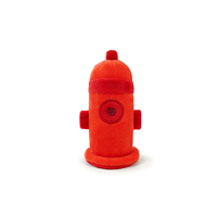 Ensemble de jeu en peluche Chien pompier, avec camion de pompiers en peluche doux, sac de rangement, hydrant, extincteur et hache, jouet d'imitation pour enfants, cadeau