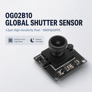 โมดูลกล้อง MIPI ความละเอียด 2MP 60fps แบบ Global Shutter รุ่น OG02B10 ขนาดพิกเซล 3μm 160 °   แผงมุมกว้างสำหรับเกมจำลองการเล่นกอล์ฟแบบเคลื่อนไหว - Product Image 1