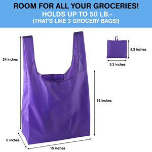 Custom Reusable <b>Folding</b> Shopping <b>Bag</b> Recycled Foldable 190t Polyester Shopping <b>Bag</b> - Product Image 3