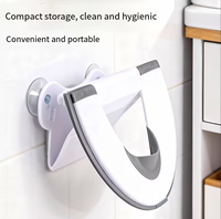 Siège d'apprentissage de la propreté pliable innovant pour les voyages, couvercle de siège de toilette antidérapant pour tout-petits avec ventouses, solution hygiénique
