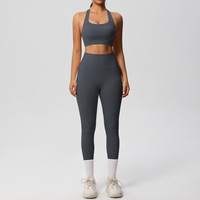 10 Kleuren Boterachtige Zachte Sport Set Kleding Vrouwen Gym Fitness Kleding Hoge Taille Workout Leggings Yoga Sets Met Zakken